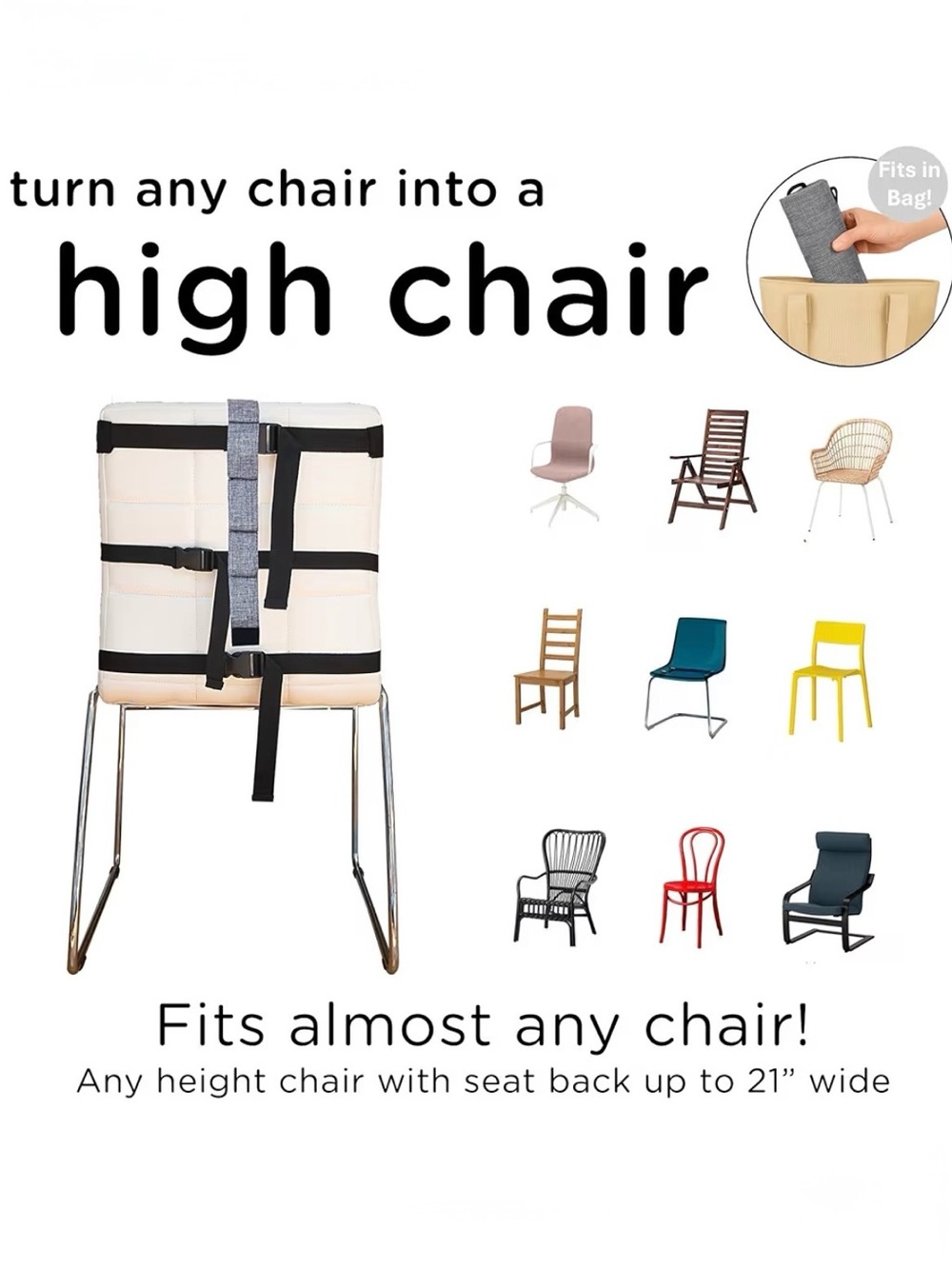 Liuliuby Compact Travel High Chair • New in Package • For babies under 30lb - Picture 2 of 7